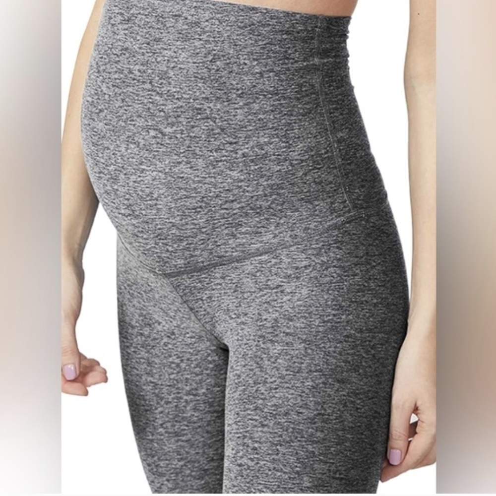 Beyond The Bump Grey Spacedye Maternity Leggings